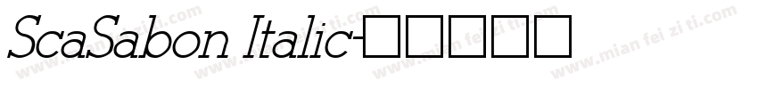 ScaSabon Italic字体转换